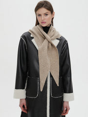 Wool-Blend Triangular Scarf