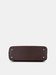 Belt Detail Suede Effect Tote Bag
