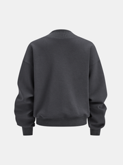 Long Sleeve V-Neck Cropped Sweatshirt