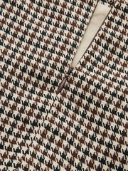 Houndstooth Midi Pencil Skirt