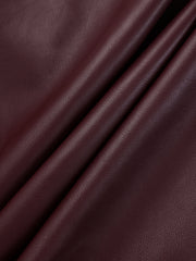Lapel Faux Leather Belted Jacket