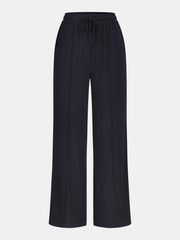 Ribbed Knit Top and Drawstring Pants Set